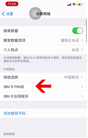 昌洒镇苹果14维修网分享如何给iPhone14的SIM卡设置密码 