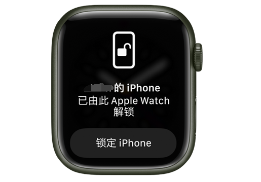 昌洒镇苹果手机维修分享用 AppleWatch 解锁配备面容 ID 的 iPhone方法 